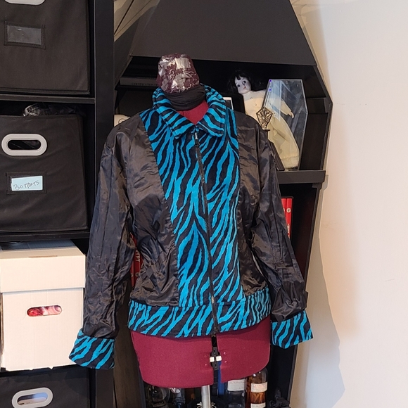 90's New Wave Electro Clash Reversible Jacket - Picture 3 of 4